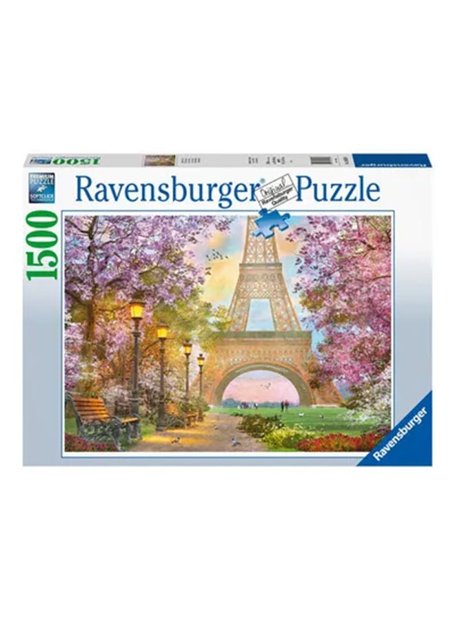 Ravensburger 1500-Piece Paris Romance Jigsaw Puzzle 37.3x5.5cm - Image 1