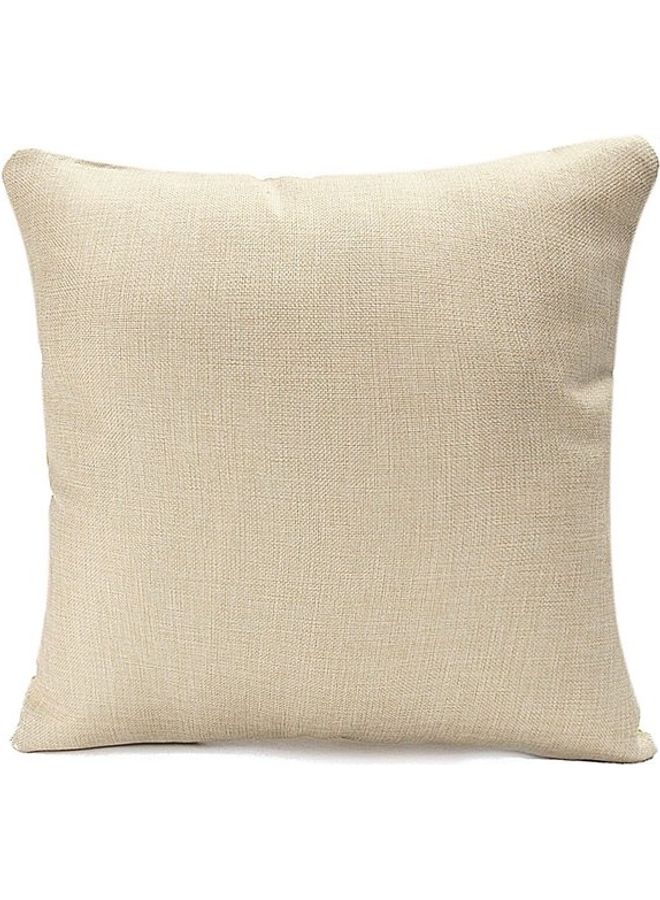 Vintage Star Fish Printed Cushion Cover Beige/Navy Blue 45x45cm - Image 3