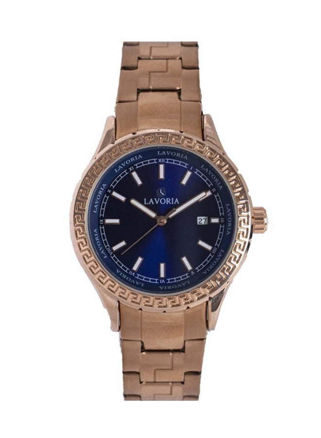 LAVORIA Men's Stainless Steel Analog Watch 