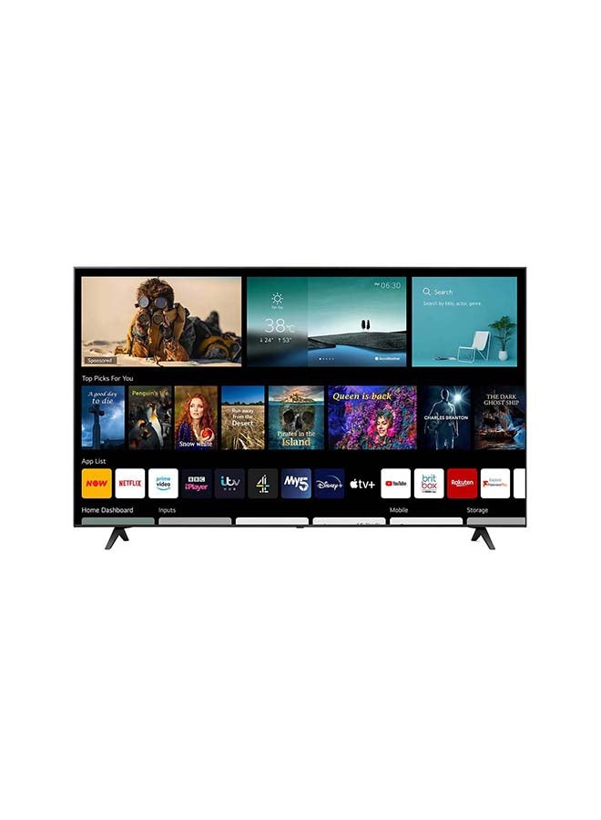 LG - UHD 4K TV 65 Inch UP77 Series Cinema Screen Design Active HDR WebOS Smart With ThinQ AI 65UP7750PVB-SA black - Image 1
