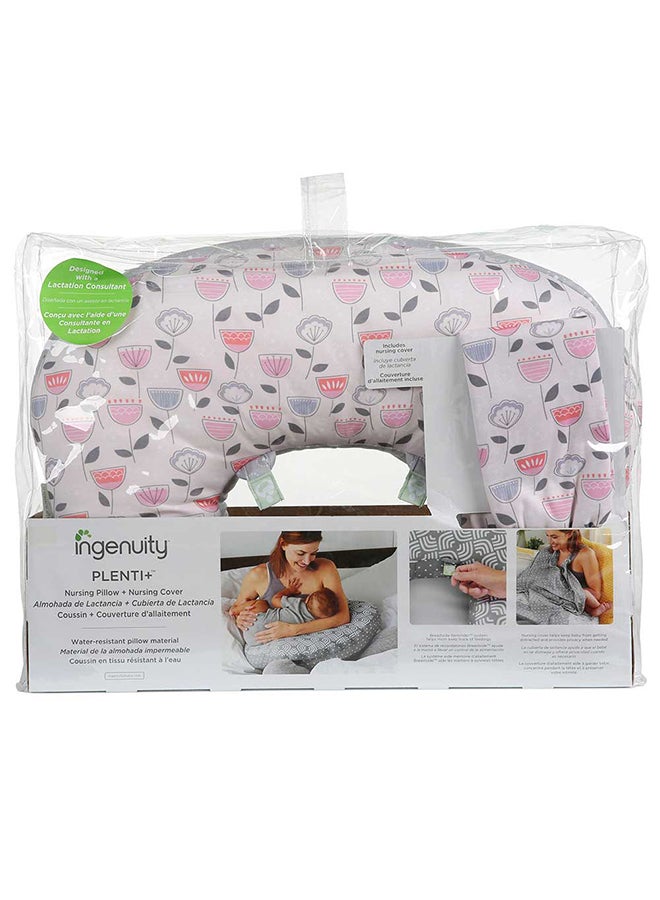 ingenuity - Plentiand Nursing Pillow With Nursing Cover - Mayberry Blooms - Image 1
