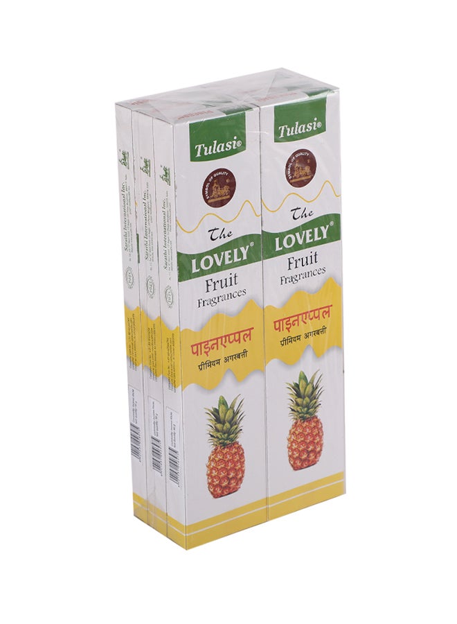 Tulasi - Pineapple fragrance Incense Sticks  Pack Of 6 Brown 23cm - Image 1