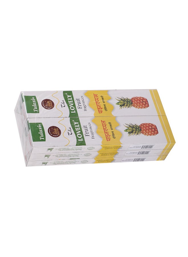 Tulasi - Pineapple fragrance Incense Sticks  Pack Of 6 Brown 23cm - Image 1