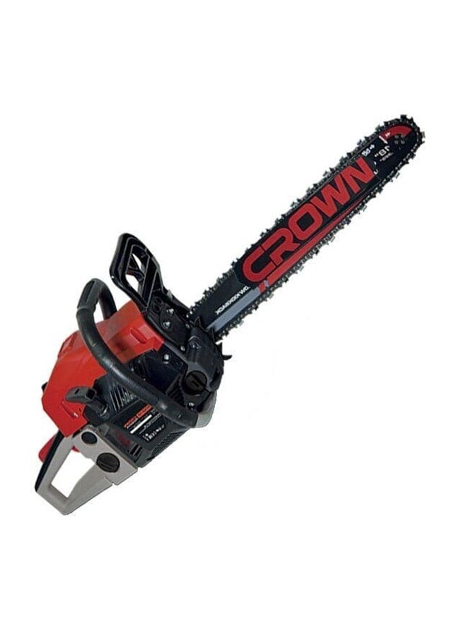 كراون منشار جنزيري يعمل بالنزين أسود/أحمر - Image 2