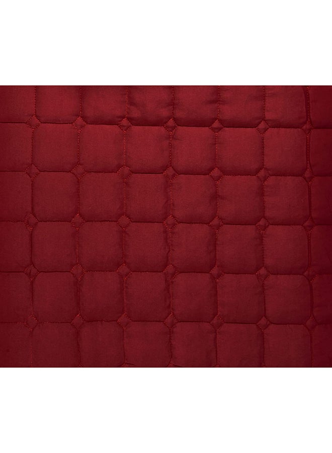 Moon - 4-Piece Compressed Comforter Set Microfiber Red Single Size - Image 1