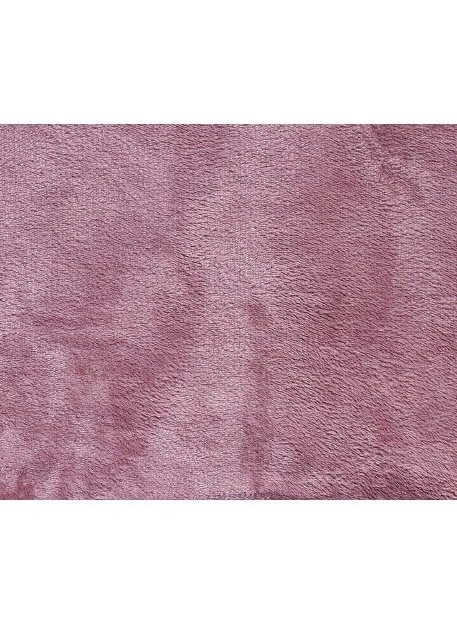 Moon 1 Piece Soft Single Size Bed Blanket Flannel Purple 160x200cm  - Image 3