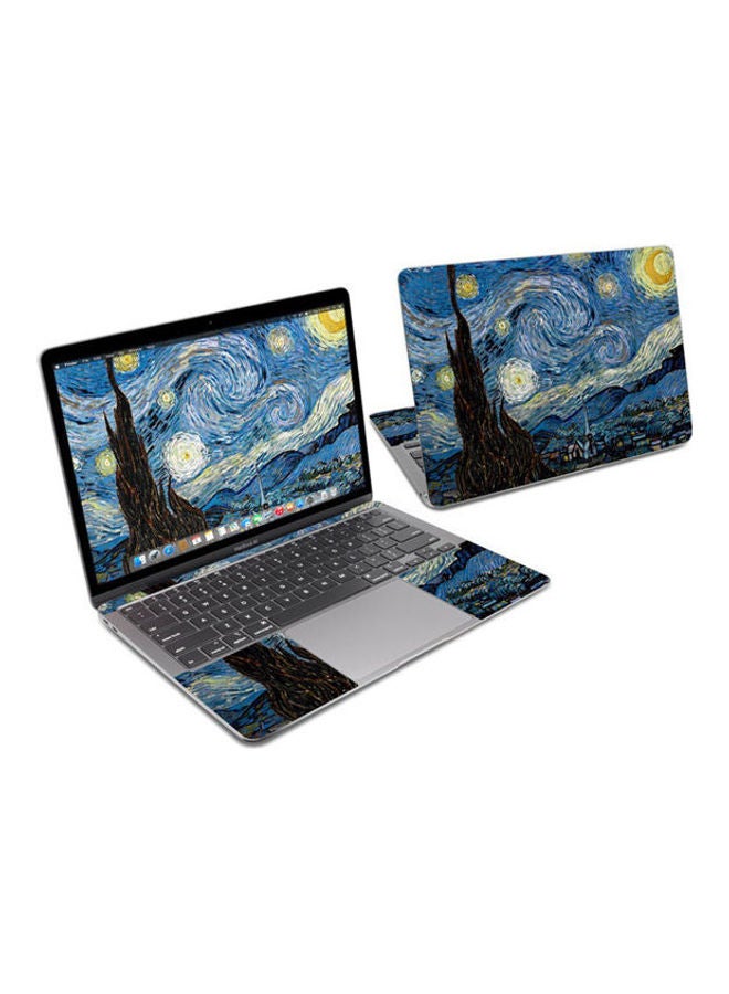 Starry Night Skin Cover For Macbook Air 13 2020 Multicolour 