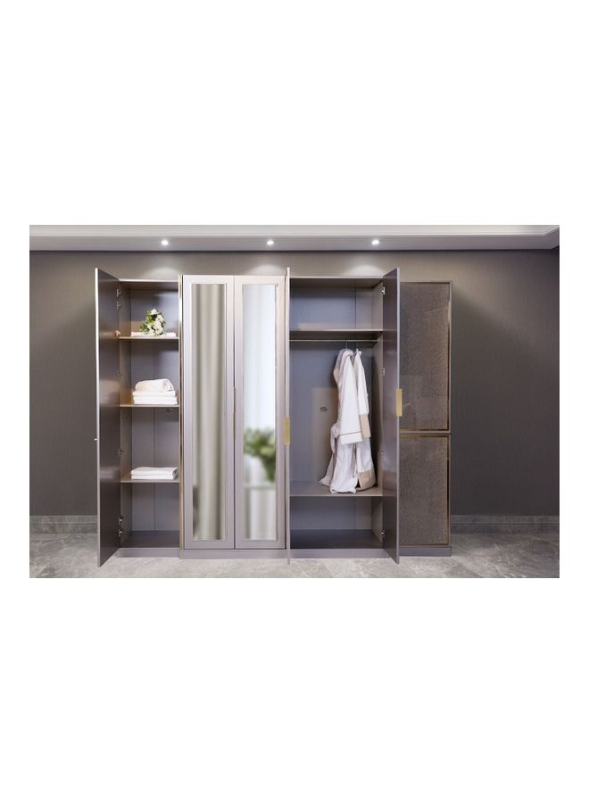 Pan Home Whitfield 6 Door Wardrobe Multicolour  - Image 2