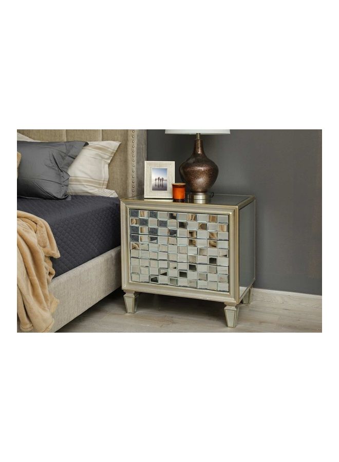 Pan Home - Cenex Night Stand Multicolour 71 x 51 x 70cm | Drawers, Storage, Tapered Legs Multicolour 71 x 51 x 70cm - Image 1