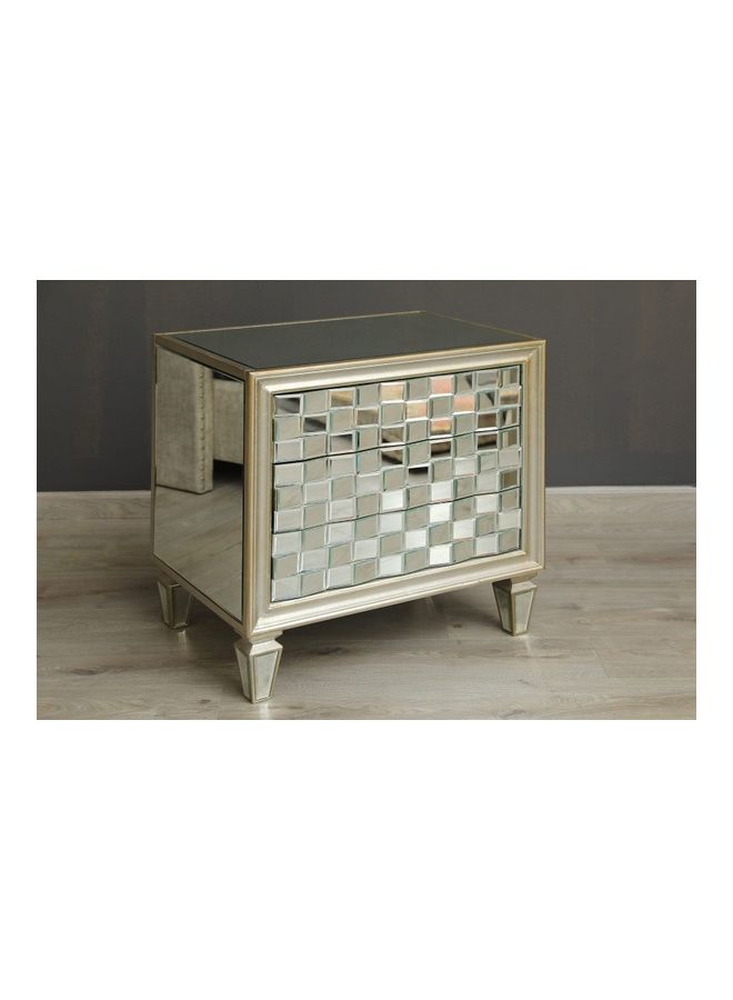 Pan Home - Cenex Night Stand Multicolour 71 x 51 x 70cm | Drawers, Storage, Tapered Legs Multicolour 71 x 51 x 70cm - Image 1