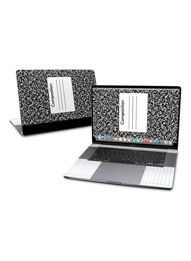 Composition Notebook Skin Cover For Macbook Pro 16 Multicolour 