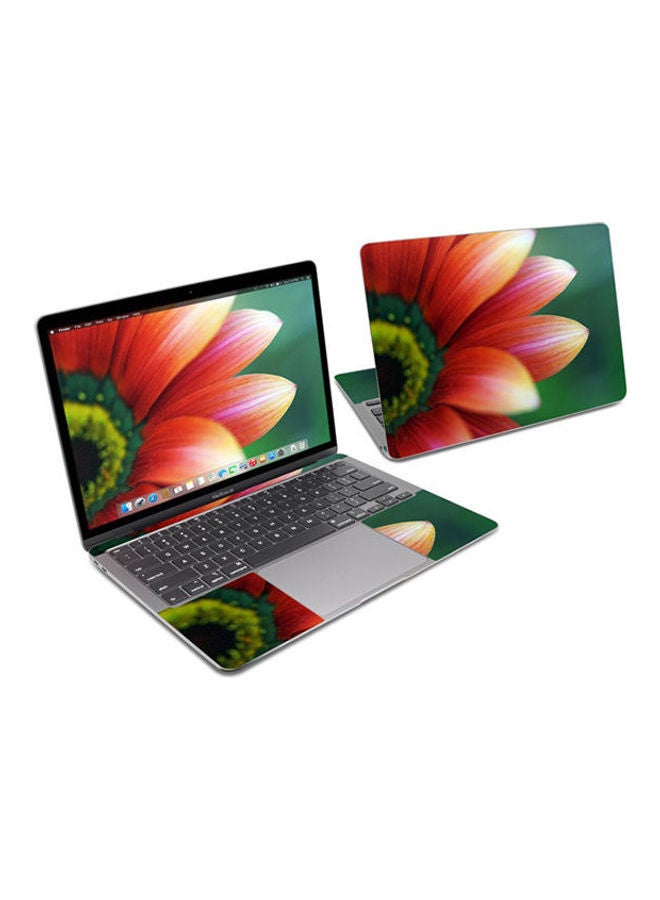 Scarlet Gerbera Skin Cover For Macbook Air 13 2589 Multicolour
