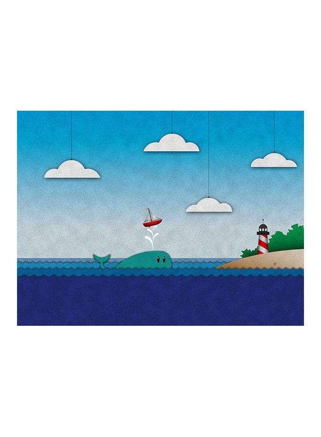 غطاء حماية بتصميم شراع على شكل حوت لجهاز ماك بوك إير طراز 15 2519 متعدد الألوان