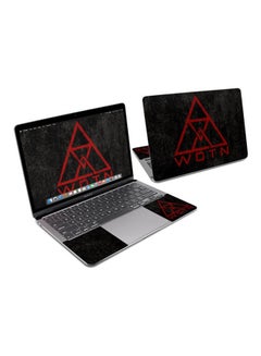Black Stone Skin Cover For Macbook Air 13 2095 Multicolour