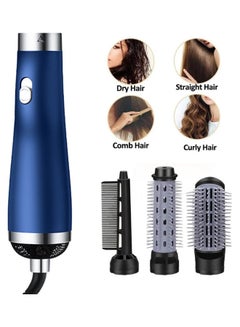 Arabest 3 In 1 Hair Dryer Rotating Brush Blue 22x4cm  - Image 1