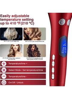 Arabest Hair Curler Rotating Ceramic Crimper Red 32x5cm  - Image 4