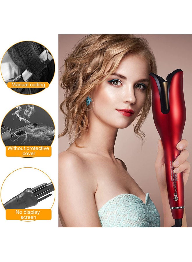 Arabest - Hair Curler Rotating Ceramic Crimper Red 32x5cm - Image 1