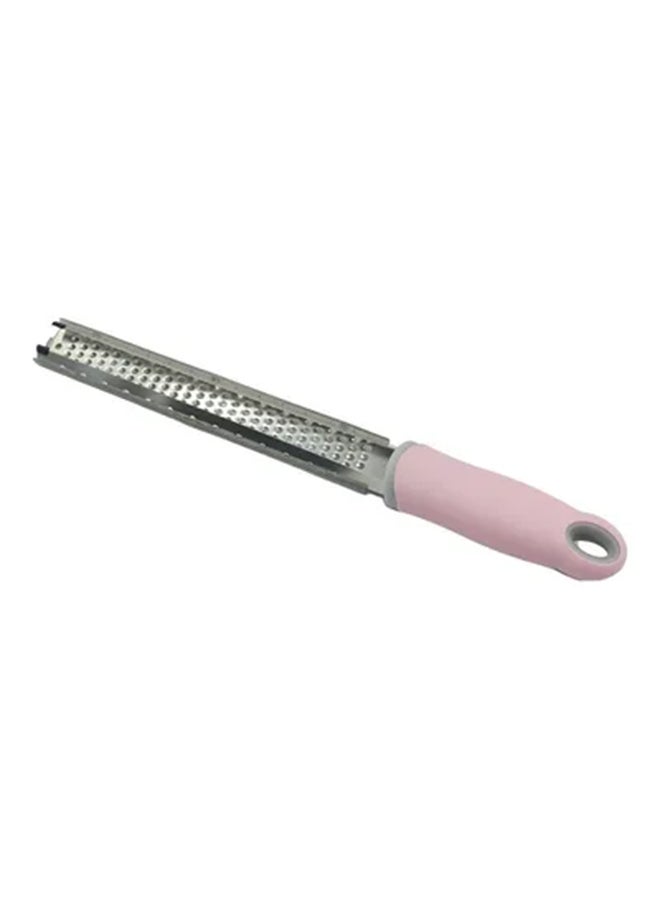 Professional Chef - Cheese Grater Tool With Sharp Blade Pink/Silver 29x2.5x2cm - Image 1