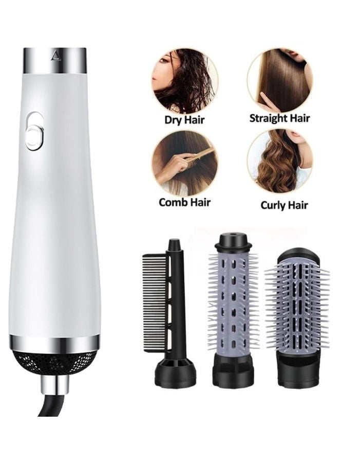 Arabest 3 In 1 Hair Dryer Rotating Brush White 22x4cm  - Image 1
