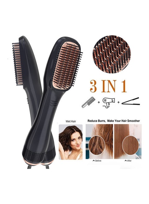 Steam And Infrared Hair Dryer Black 32x5x7cm
