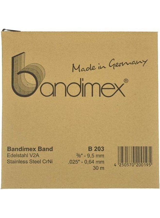 Bandimex Stainless Steel Band Heavy Duty Silver 3/8"x30meter  - Image 2