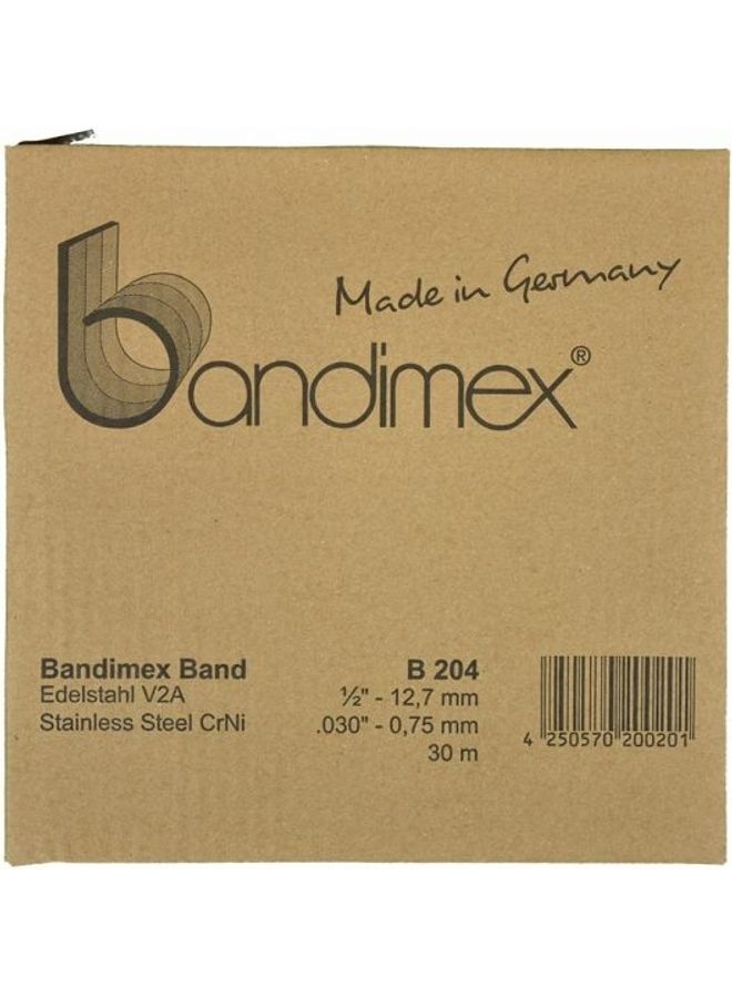 Bandimex Stainless Steel Band Heavy Duty Silver 1/2"x30meter  - Image 2