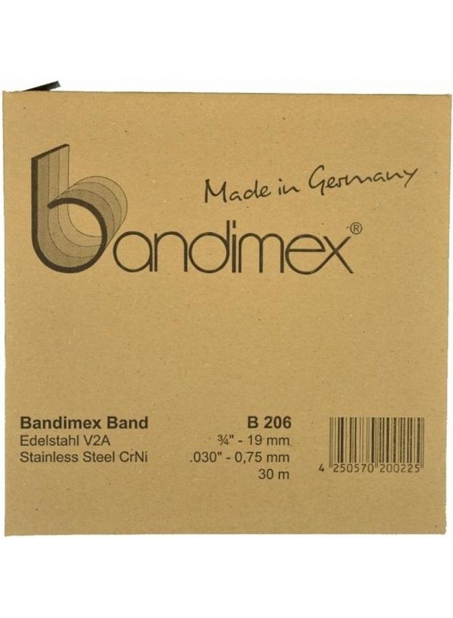 Bandimex Stainless Steel Band Heavy Duty Silver 3/4"x30meter  - Image 2