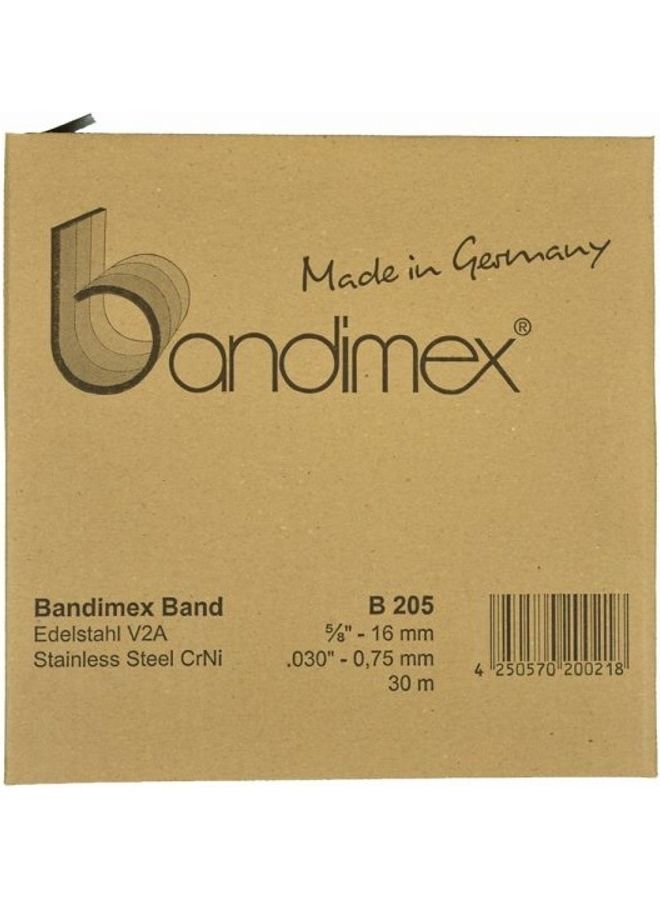 Bandimex Stainless Steel Band Heavy Duty Silver 5/8"x30meter  - Image 2