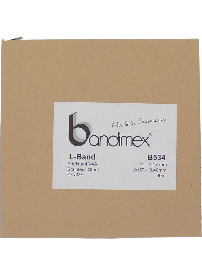 Bandimex Stainless Steel L-Band Silver 1/2"x30meter  - Image 2