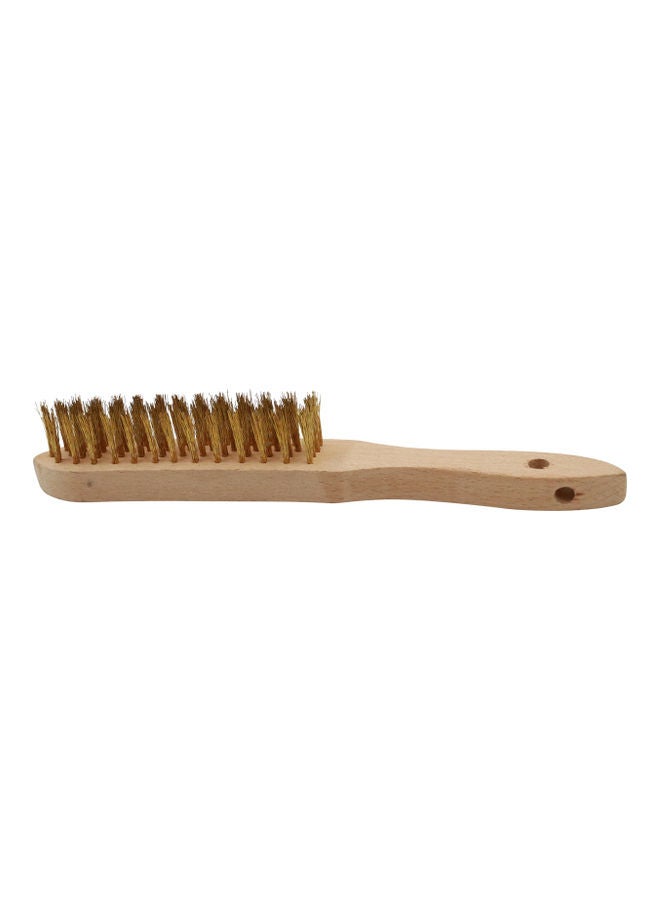 Hero Brass Coated Hand Wire Brush Brown 10inch - Image 1
