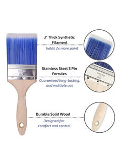 Hero Precision Paint Brush For Interior Or Exterior Black/Green 33.1mm  - Image 3