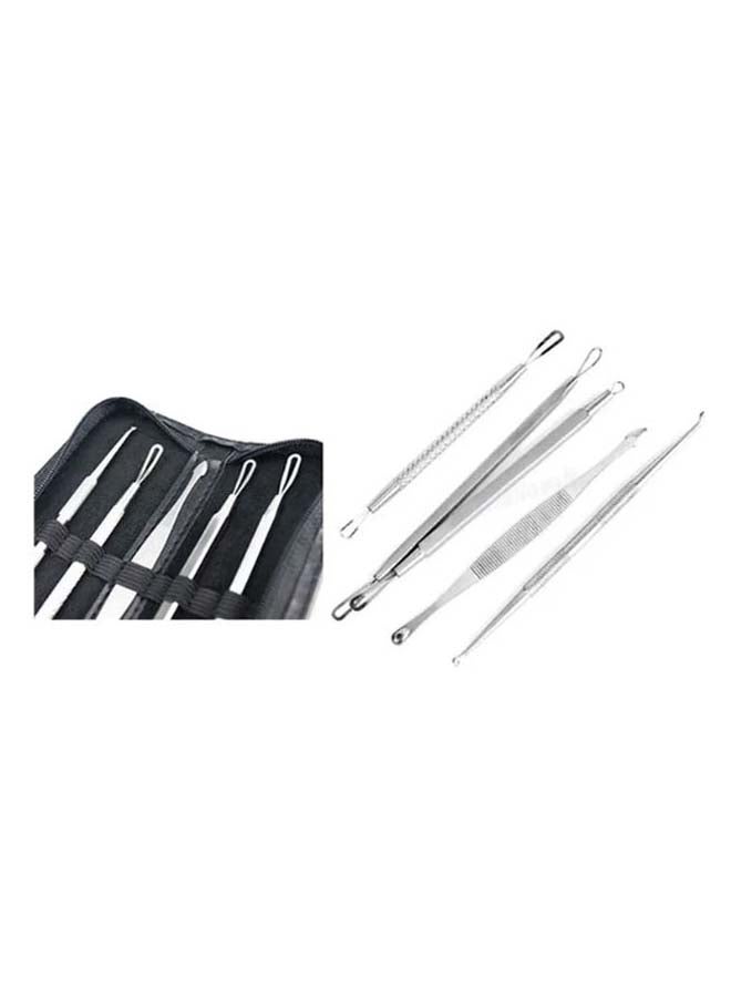 5-Piece Blackhead And Blemish Remover Kit Silver - Image 2