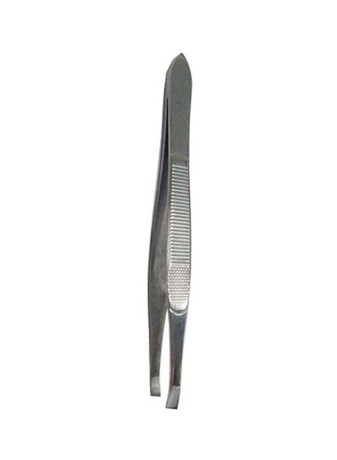 Generic Stainless Steel Eyebrow Tweezer Silver 9cm  - Image 2