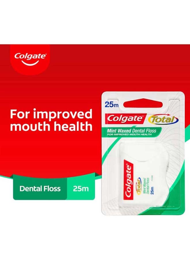 Colgate - Mint Waxed Dental Floss muticolor 25meter - Image 1