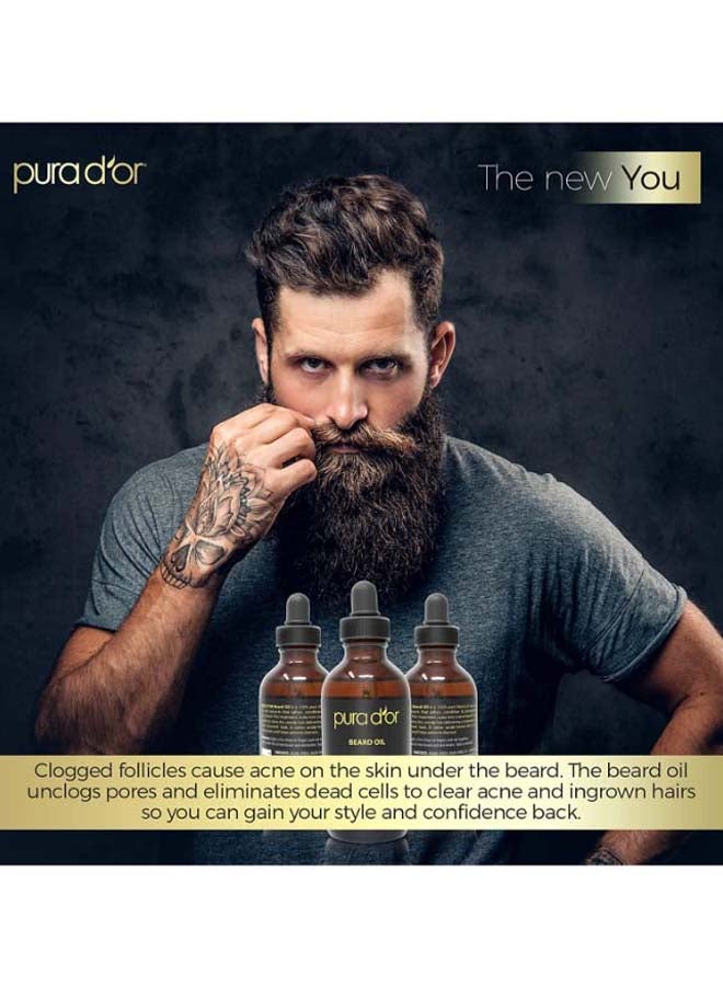 Pura d'or Blend Of Natural Extract Beard Oil 118ml - Image 2