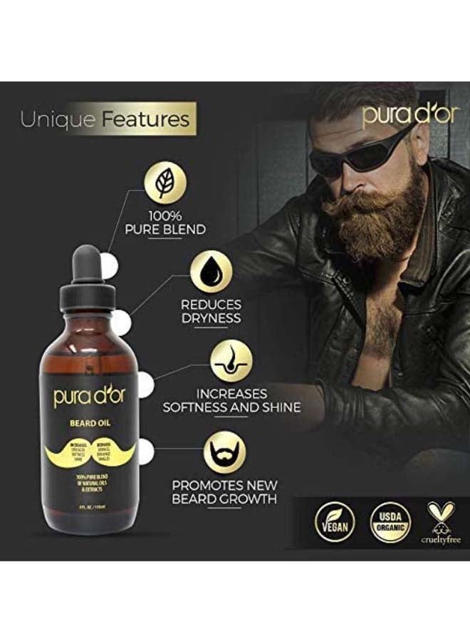 Pura d'or Blend Of Natural Extract Beard Oil 118ml - Image 4