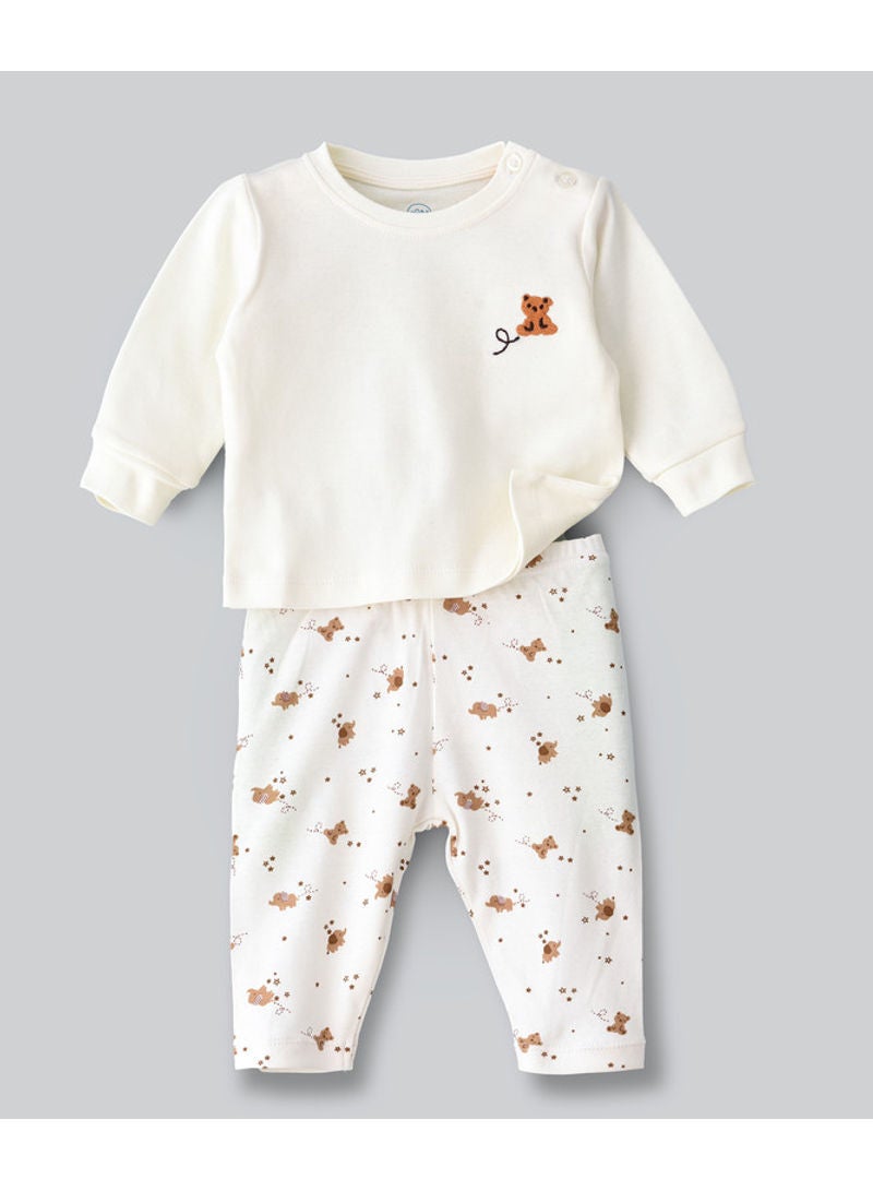 Tiny Hug - Printed Pyjama Set Multicolour - Image 1