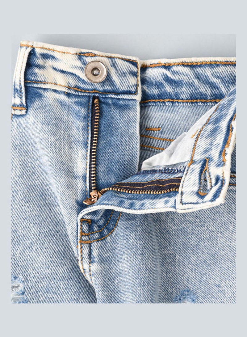 Ripping At Front Jeans Ice Blue - v1636357684/N51696032V_4