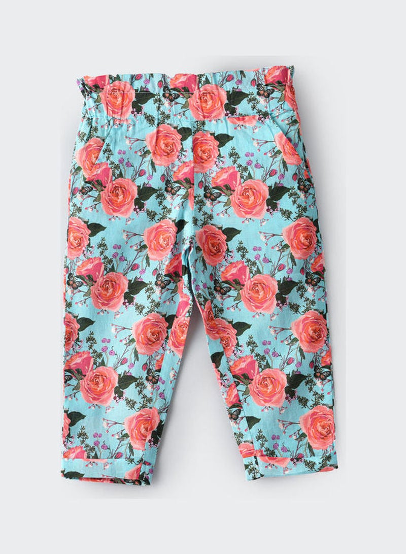 Jelliene Woven All Over Print Pull On Pants Multicolour  - Image 1