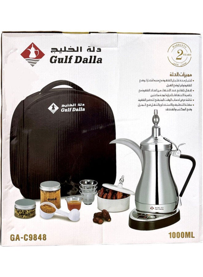 Gulf Dallah Coffee Maker Set 1.0 L 1000.0 W GA-C9848 Silver - Image 3
