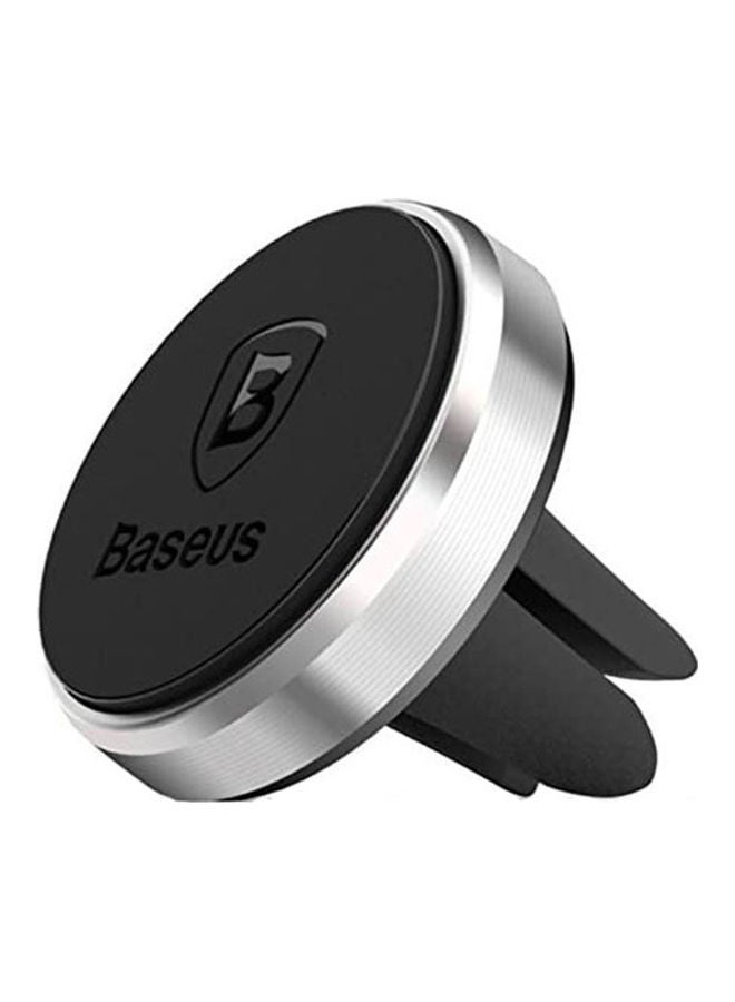 بيسوس حامل للتثبيت في فتحة التكييف بالسيارة فضي/أسود - Image 1