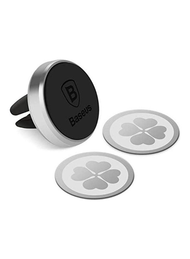 بيسوس حامل للتثبيت في فتحة التكييف بالسيارة فضي/أسود - Image 4