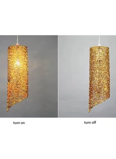 ماركة غير محددة ثريا بمصابيح LED ذهبي 32x10x120سم  - Image 4