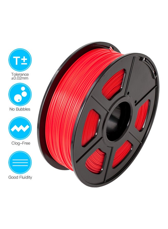 Generic - 3D Printer PLA Filament Red - Image 1