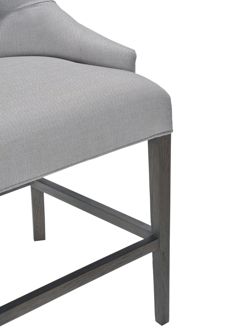 ebb & flow Dining Chair Luxurious - In Oak/Grey Wooden Chair Oak/Grey 61 x 69 x 113cm  - Image 4