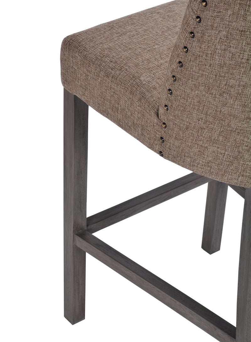 Stool Luxurious - In Grey E/ Oat Wooden Chair Grey E / Oat 49 x62 x 115cm