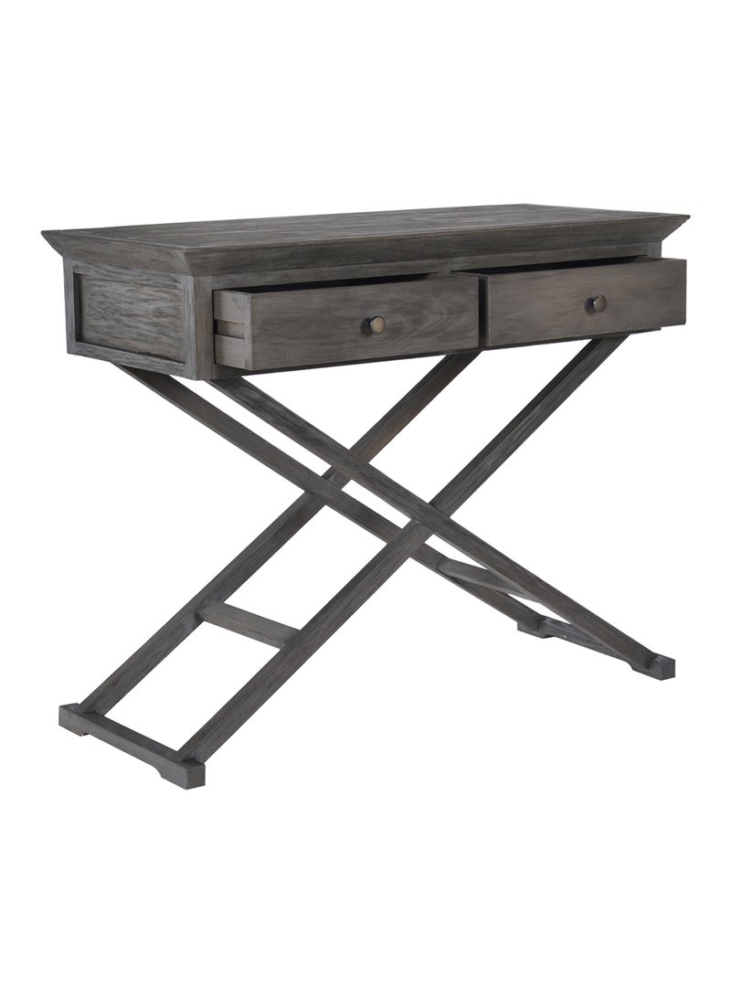 ebb & flow - Side Table Luxurious - In Oak Wood - Used Next To Sofa As Coffee Corner Oak 90 x 40 x 75cm - Image 1