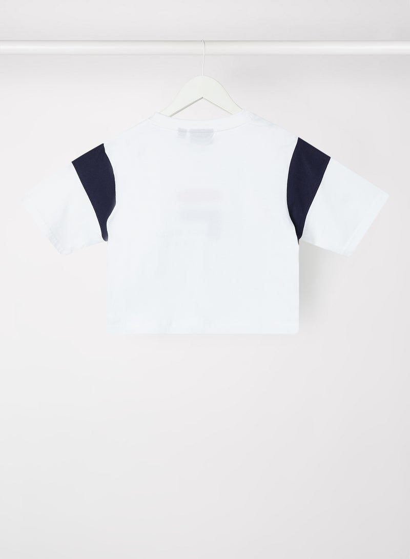 FILA - Kids/Teen Cropped T-Shirt White - Image 1