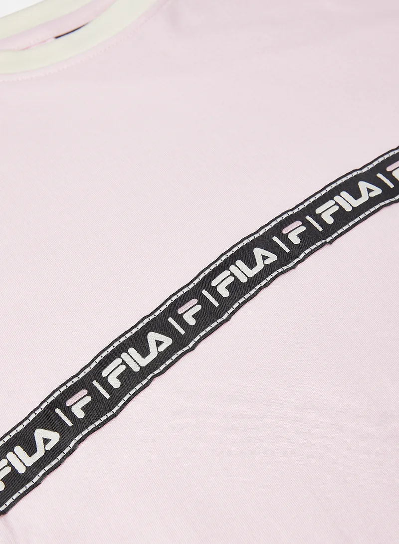 FILA Youth Box Line T-Shirt Pink