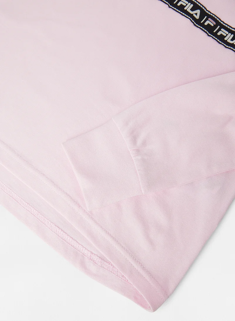 FILA Youth Box Line T-Shirt Pink